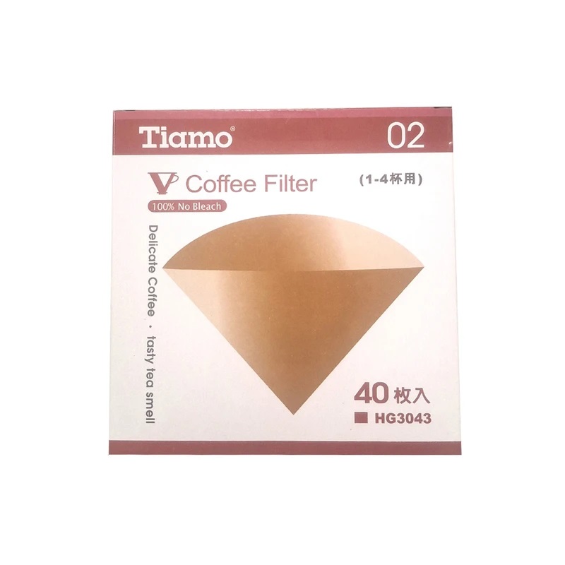 فیلتر قهوه V60 تیامو 01 فیلتر قهوه V60 تیامو بسته 40 عددی - Image 1