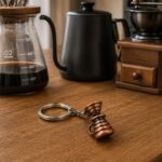 جاکلیدی (جاسوئیچی) طرح دریپر و سرور قهوه رزگلد - Image 4