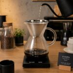 قهوه ساز کمکس فیلتر استیل دسته دار پیرکس - Image 7